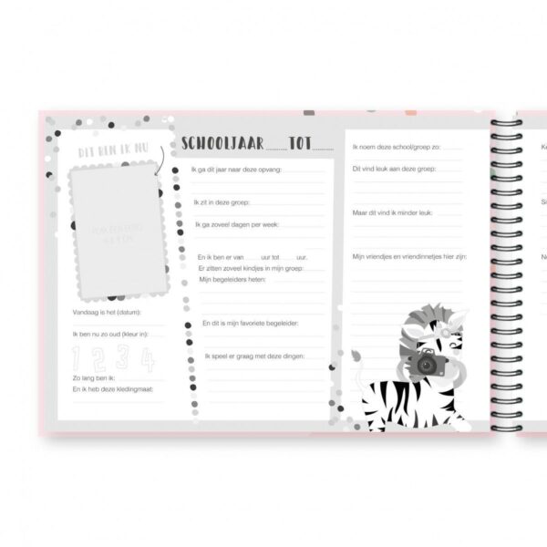 Tante Kaartje Schoolfotoboek - Roze - Afbeelding 6