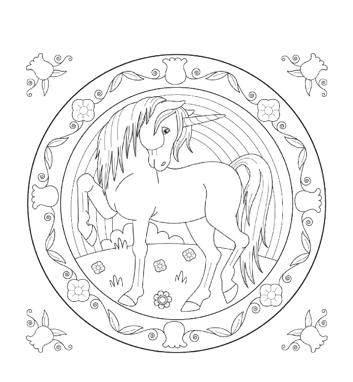 Unicorn Mandala Color kleurboek Kopen? - Invulboekjes.nl