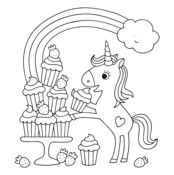 Unicorns Color Fun kleurboek - Afbeelding 8