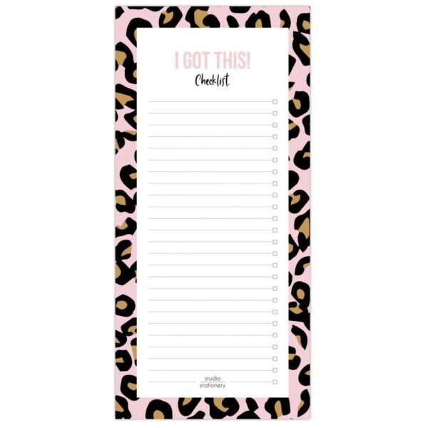 Studio Stationery Notitieblok Checklist - I got this!