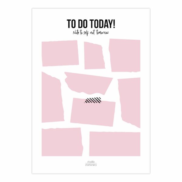 Studio Stationery Notitieblok To do today - Roze