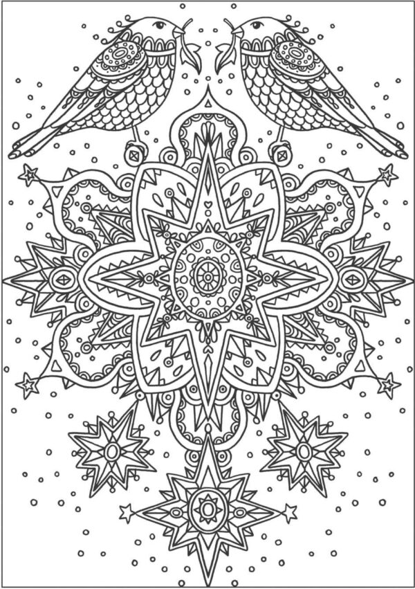 Wollige winterdromen - Wenskaarten om in te kleuren - Afbeelding 6