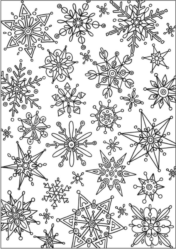 Wollige winterdromen - Wenskaarten om in te kleuren - Afbeelding 11