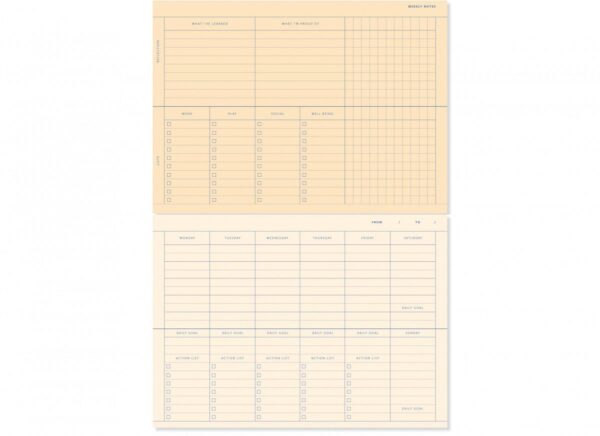 A-Journal Deskplanner - Weekplanner - Lavendel blauw - Afbeelding 3