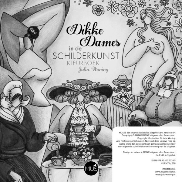 Dikke Dames in de schilderkunst kleurboek - Afbeelding 2