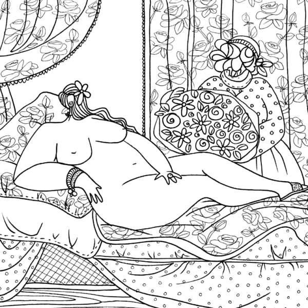 Dikke Dames in de schilderkunst kleurboek - Afbeelding 5
