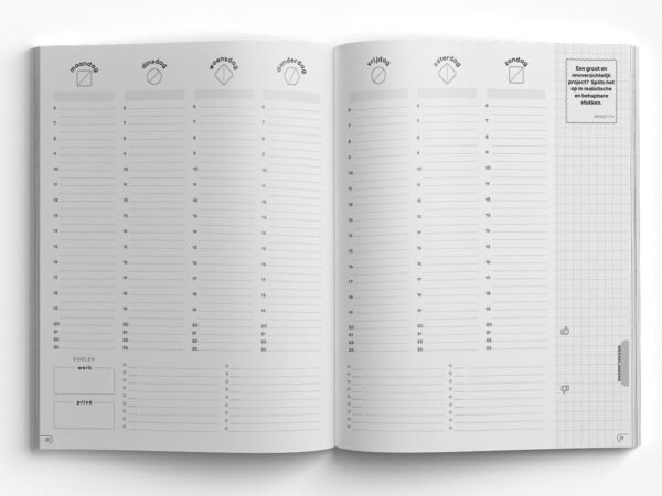 Get Your Flow Weekplanner Ocean Grid - Large - Afbeelding 6