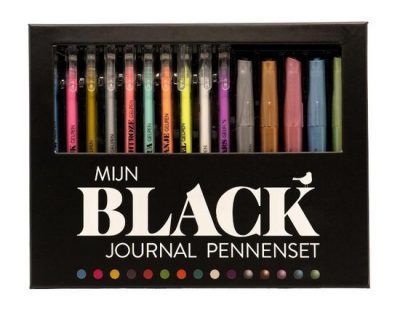MUS Mijn Black Journal pennenset Bullet Journal