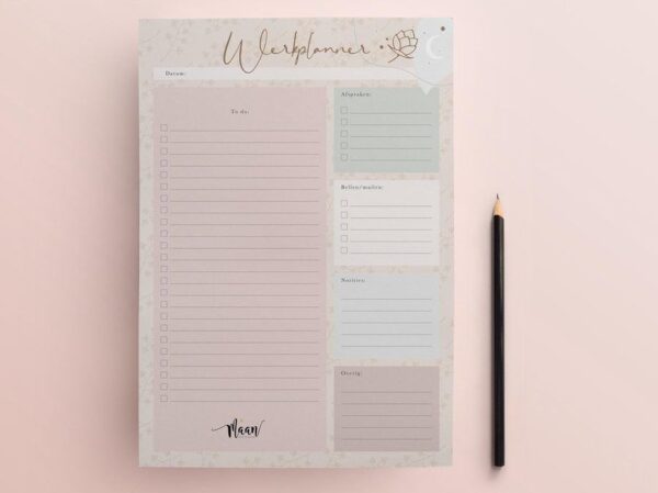 Maan Amsterdam Werkplanner - To do notitieblok - A4 - Afbeelding 2