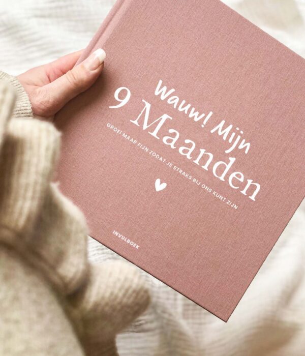Pink Peach Mijn 9 maanden dagboek - Linnen roze/rood (eerdere versie) - Afbeelding 2