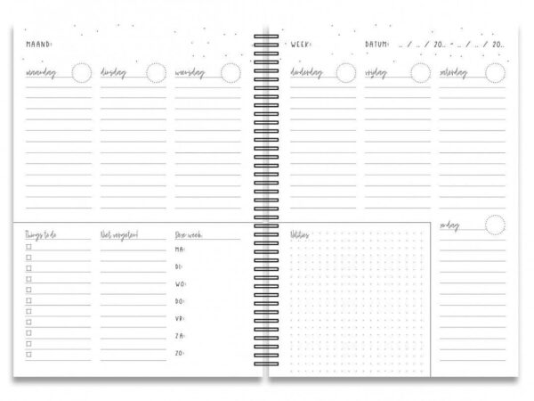 Creations of Happiness Notitieboek weekplanner - A5 - Afbeelding 2