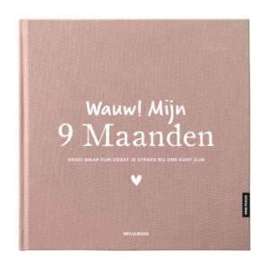 Pink Peach Mijn 9 Maanden Dagboek Linnen Blush (1)