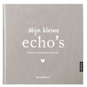 Pink Peach Mijn Echo's Invulboekje Linnen Taupe (1)