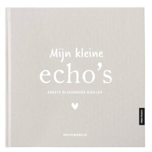 Pink Peach Mijn Echo's Invulboekje Linnen Zand (1)