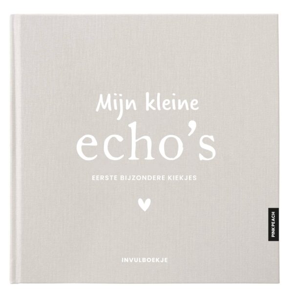 Pink Peach Mijn Echo's Invulboekje Linnen Zand (1)