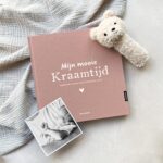 Pink Peach Mijn Kraamtijd Invulboek Linnen Rozerood (3)