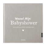 Pink Peach Mijn Babyshower Boek Linnen Taupe (1)