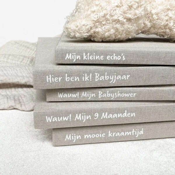 Pink Peach Mijn Babyshower Boek Linnen Taupe (7)