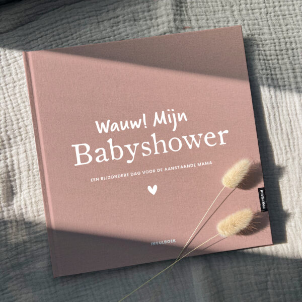 Pink Peach Mijn Babyshower Boek Linnen Blush (5)