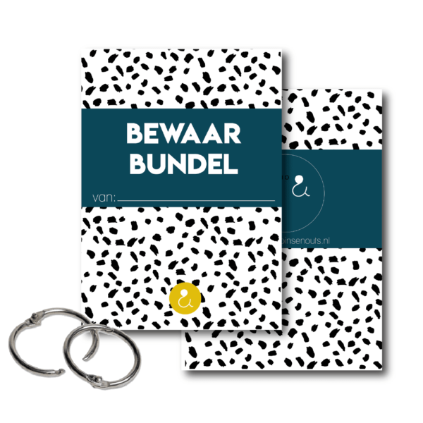 Studio Ins & Outs Bewaarbundel kaarten - Donkerblauw - A5