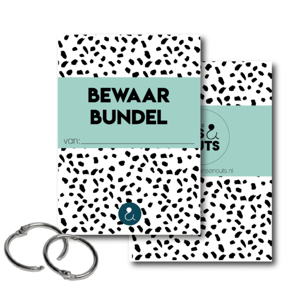 Studio Ins & Outs Bewaarbundel kaarten - Mint - A5