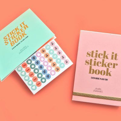 Studio Stationery – Stick It Stickerboek green Scrapbook stickers