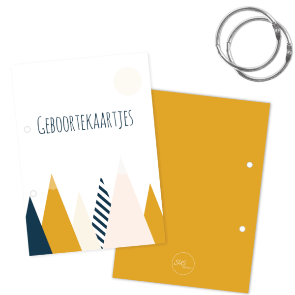 SUS Design Bewaarbundel geboortekaartjes - Bergen - A5
