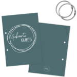SUS Design Bewaarbundel geboortekaartjes - Donkerblauw/grijs - A5
