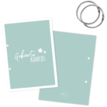 SUS Design Bewaarbundel geboortekaartjes - Mint - A5