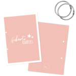 SUS Design Bewaarbundel geboortekaartjes - Roze - A5