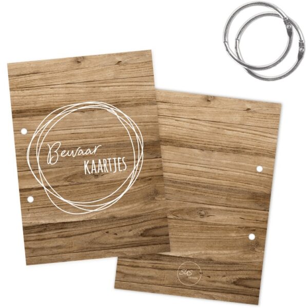 SUS Design Bewaarbundel Bewaarkaartjes - Hout look - A5