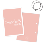 Bewaarbundel Zwangerschapskaartjes - Roze - A5