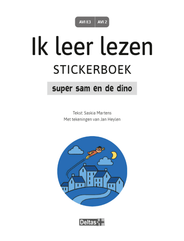 Ik leer lezen Stickerboek - Super Sam en de dino (AVI E3 / AVI 2) - Afbeelding 2
