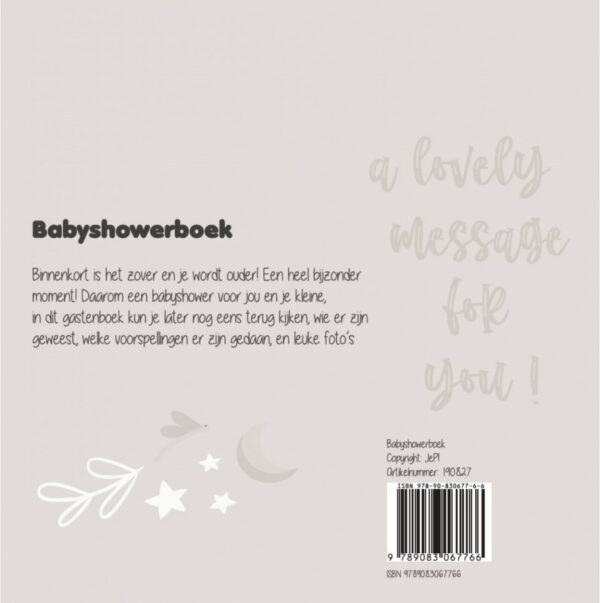 JEP! Kids Babyshowerboek - Zand - Afbeelding 6