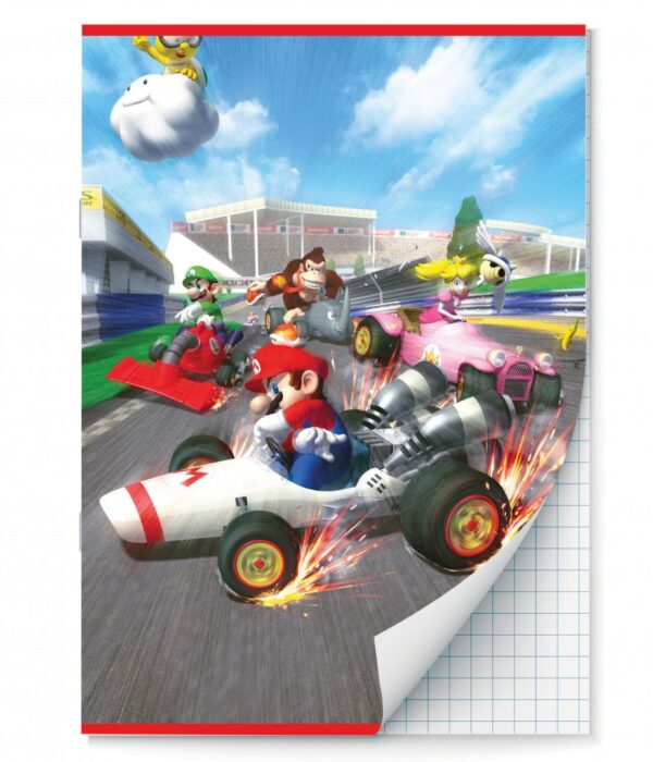Mario Kart Schriften ruitjes - A4 - Set van 2 stuks