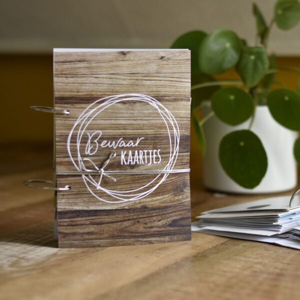 SUS Design Bewaarbundel Bewaarkaartjes - Hout look - A5 - Afbeelding 2