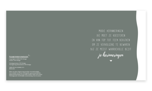 SUS Design Kraambezoekboek - Donkergroen regenboog - Afbeelding 2
