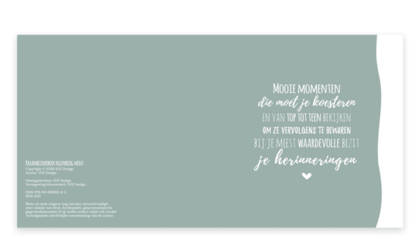 SUS Design Kraambezoekboek - Mint regenboog - Afbeelding 4