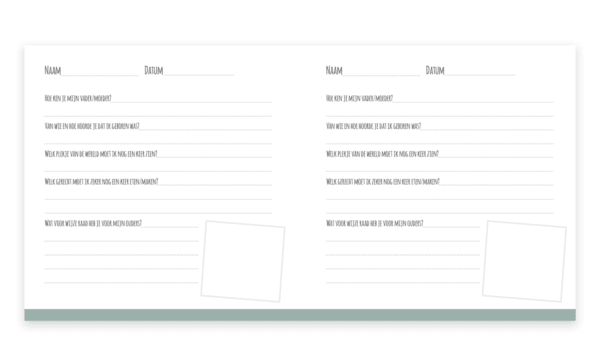 SUS Design Kraambezoekboek - Mint regenboog - Afbeelding 8