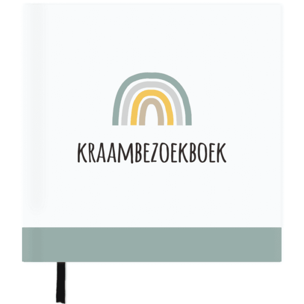 SUS Design Kraambezoekboek - Mint regenboog