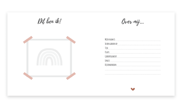 SUS Design Kraambezoekboek - Roest stip regenboog - Afbeelding 4