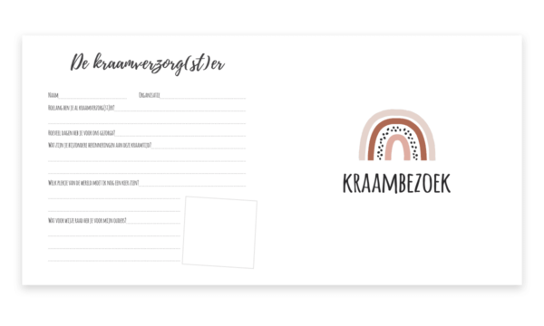 SUS Design Kraambezoekboek - Roest stip regenboog - Afbeelding 6