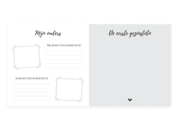 SUS Design Kraambezoekboek - Zwart-wit stip - Afbeelding 4