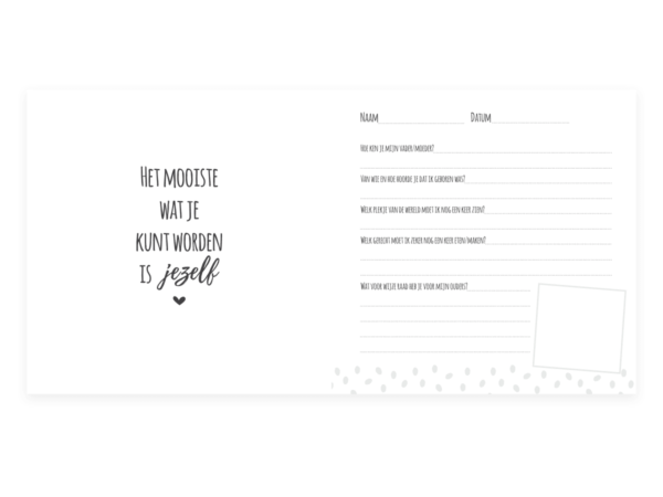 SUS Design Kraambezoekboek - Zwart-wit stip - Afbeelding 7