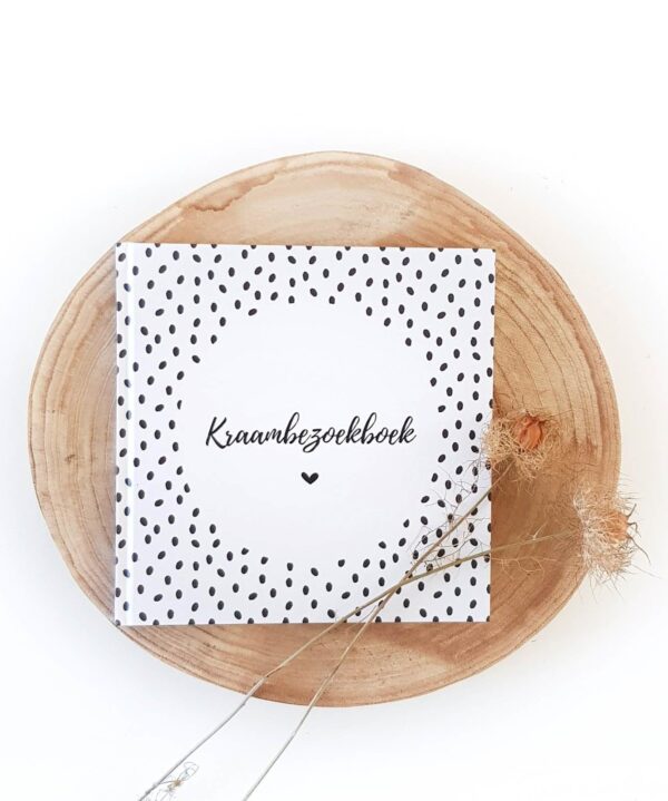 SUS Design Kraambezoekboek - Zwart-wit stip - Afbeelding 2