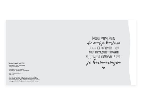 SUS Design Kraambezoekboek - Zwart-wit stip - Afbeelding 9