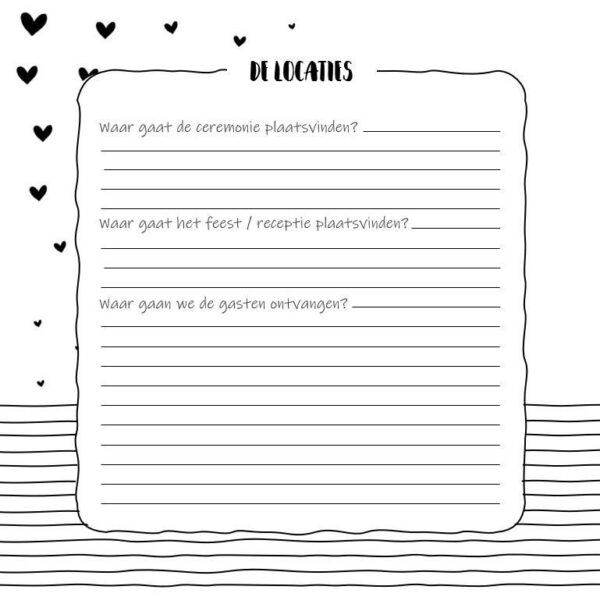 SilliBeads Wedding planner invulboek - Afbeelding 6