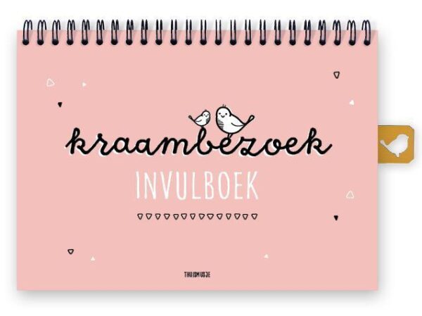 Thuismusje Kraambezoek invulboek - Roze - A5