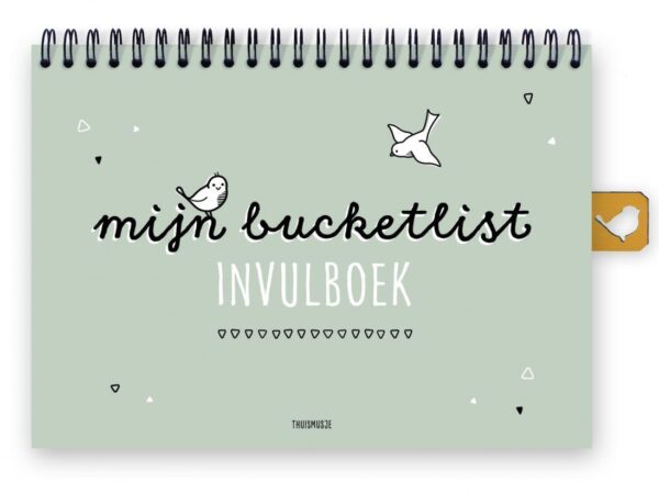 Thuismusje Mijn bucketlist invulboek- A5