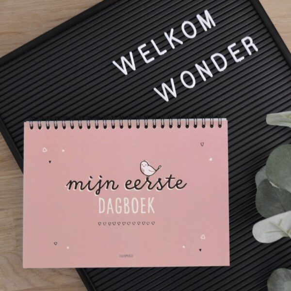 Thuismusje Mijn eerste dagboek - Roze - A5 - Afbeelding 2
